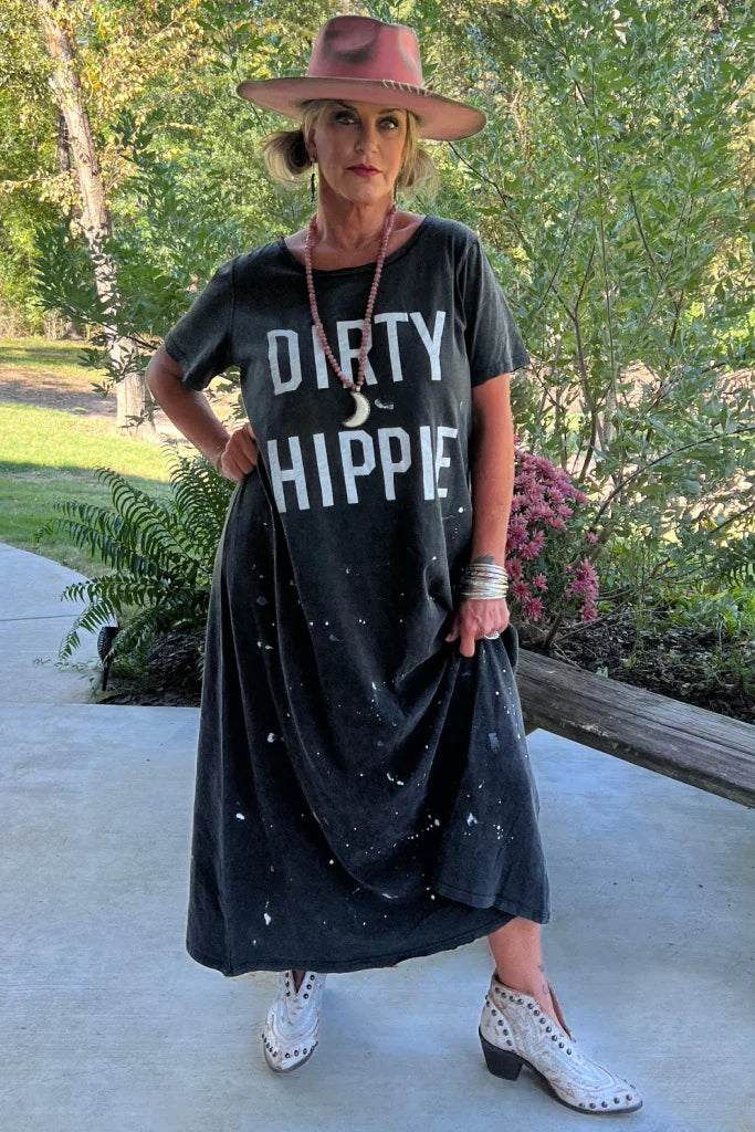 Jaded Gypsy- Dirty Hippie Dress (Vintage Black)
