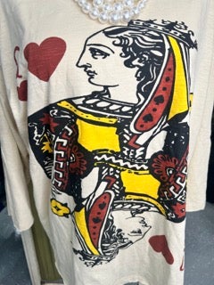 FINAL SALE Paper Lace- Queen of Hearts Tee (Natural)