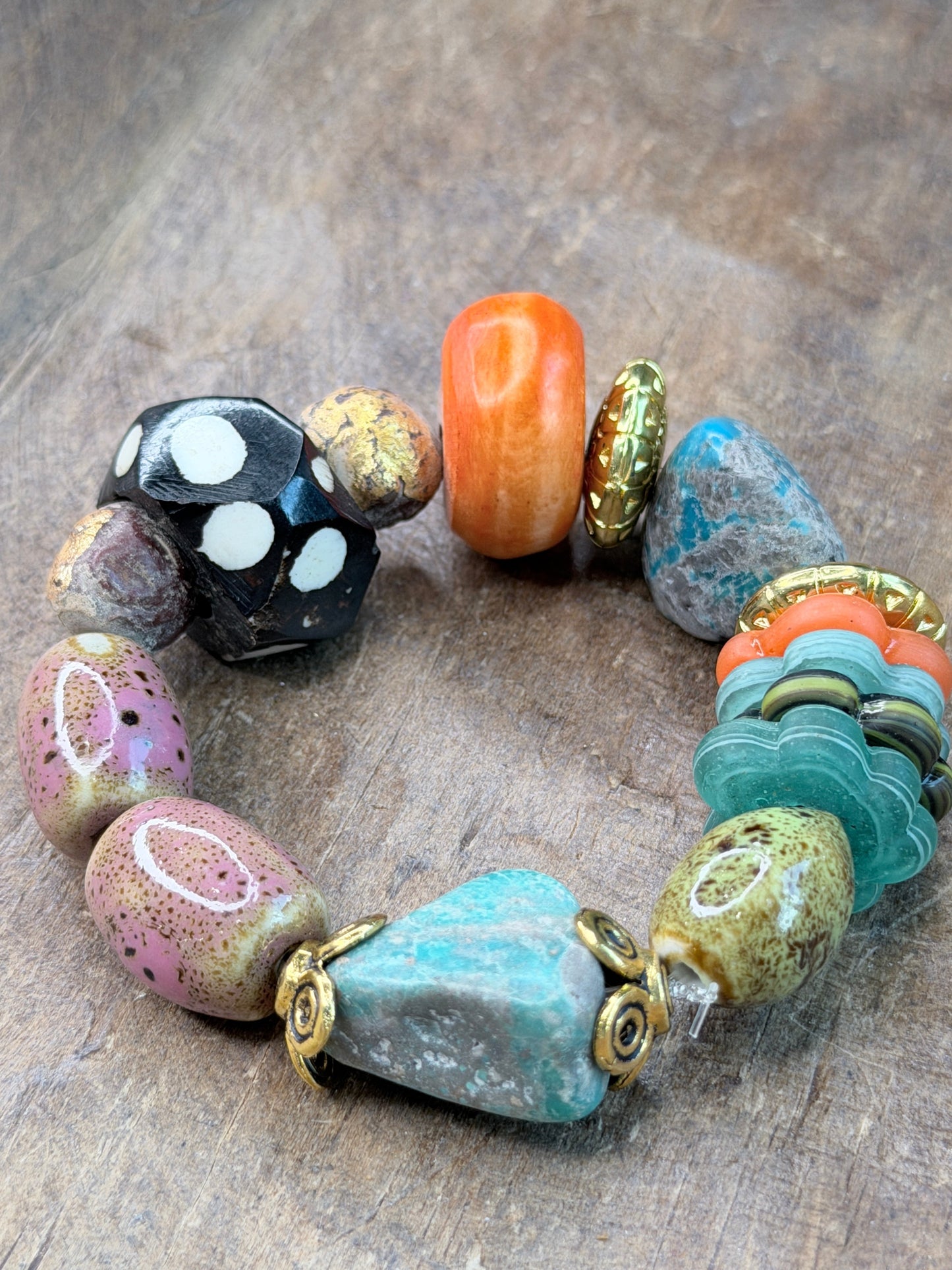 Chunky Colorful Beaded Bracelet- ERR Original