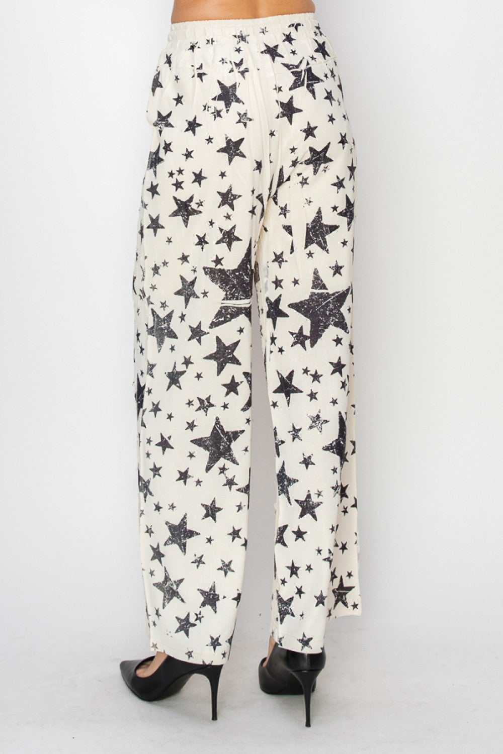 Origami- Drawstring Star Print Pants