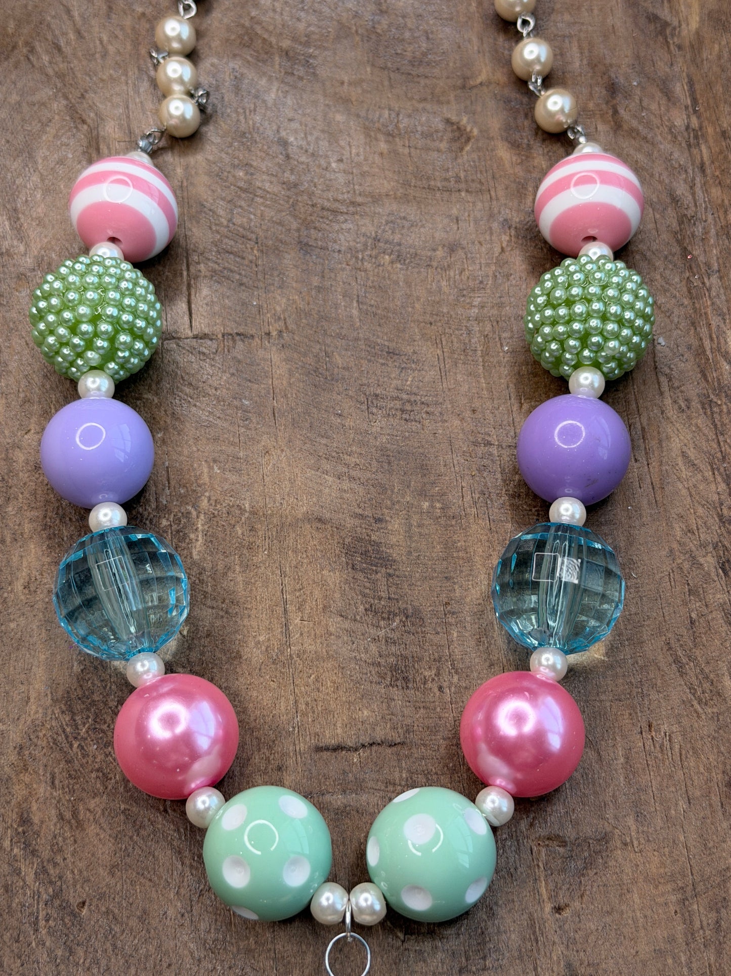 Pink, Purple, and Green Gingerbread Necklace - ERR Original
