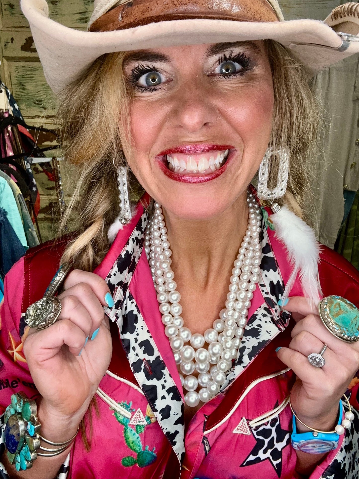 A Rare Bird- Satin Ride Em Cowgirl Western Shirt