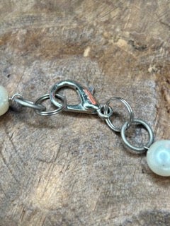 Soldered Porcelain Pendant Necklace (Blue and White) A