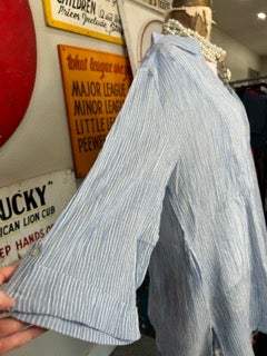 Final sale! Paper Lace-  Button Up (Blue Stripe)