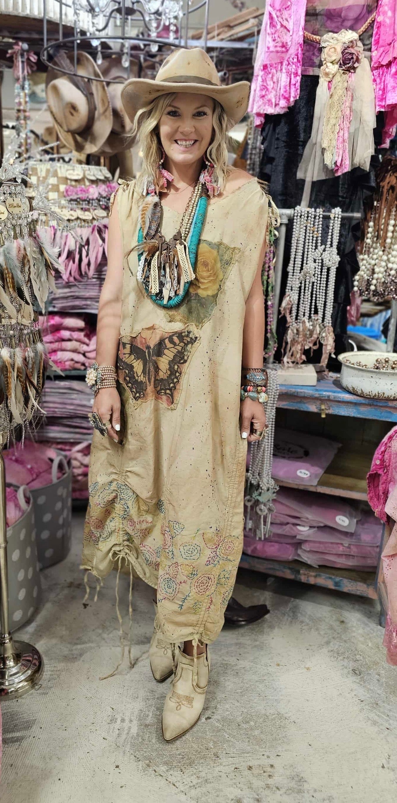 PREORDER A Rare Bird- Butterfly Dress Moonglow