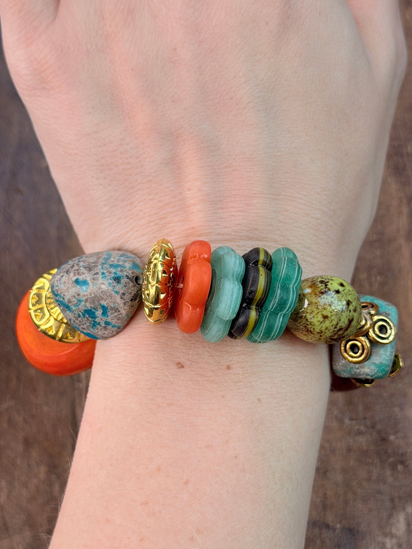 Chunky Colorful Beaded Bracelet- ERR Original