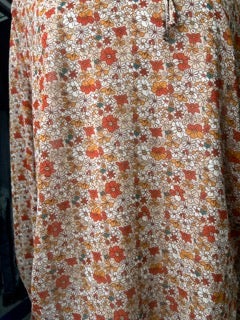 final sale Gigio- Sheer Fall Flowers Top