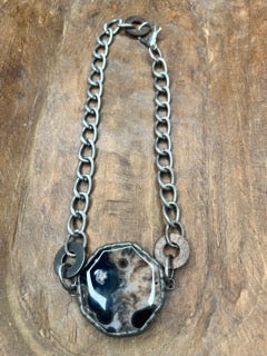 Art By Amy- Brown Agate Necklace