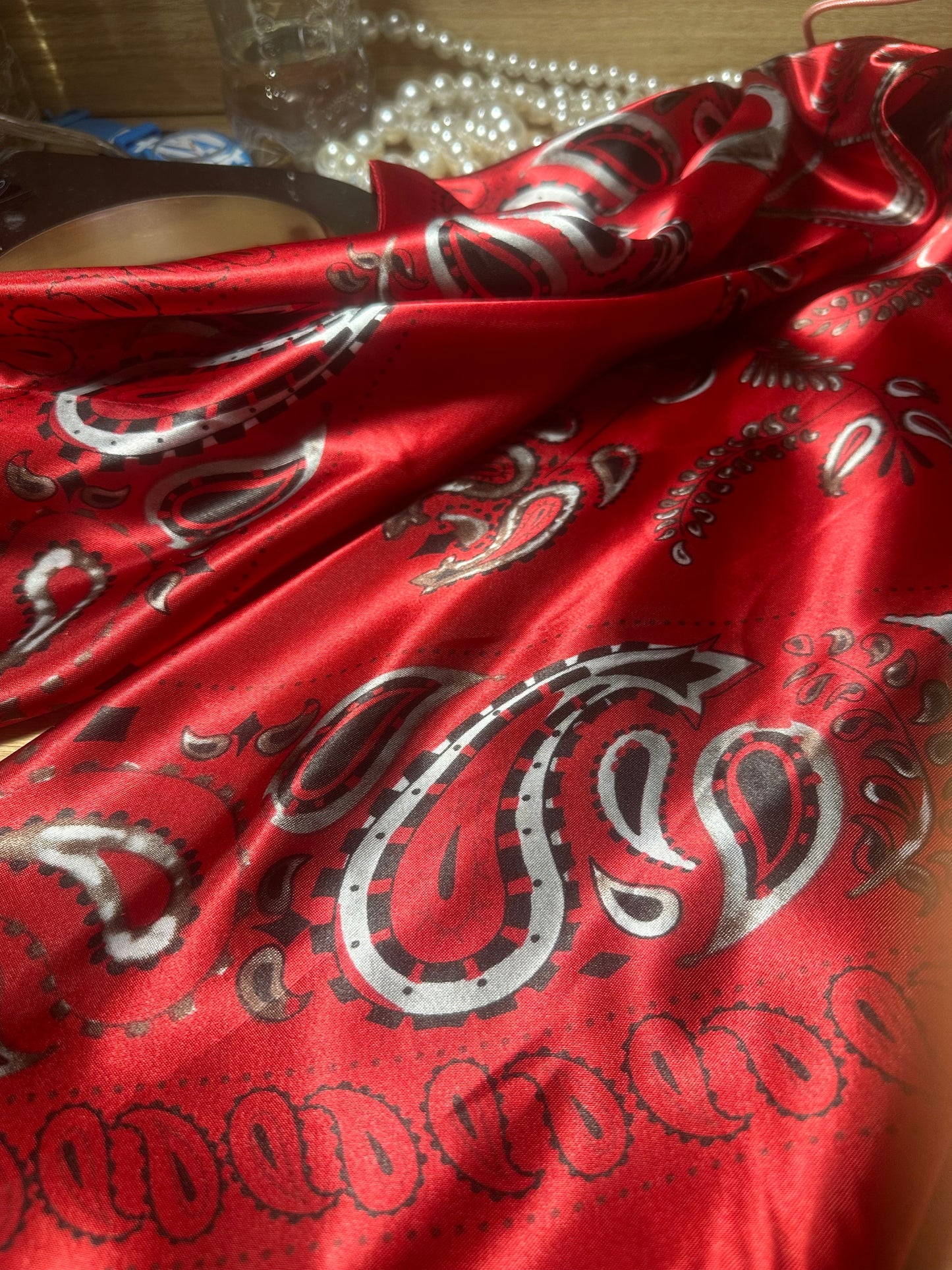 A Rare Bird- Bandana Print Wild Rag (RED)