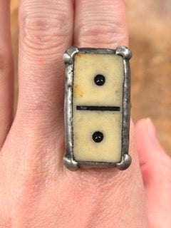 Small Soldered Dice Ring (2)