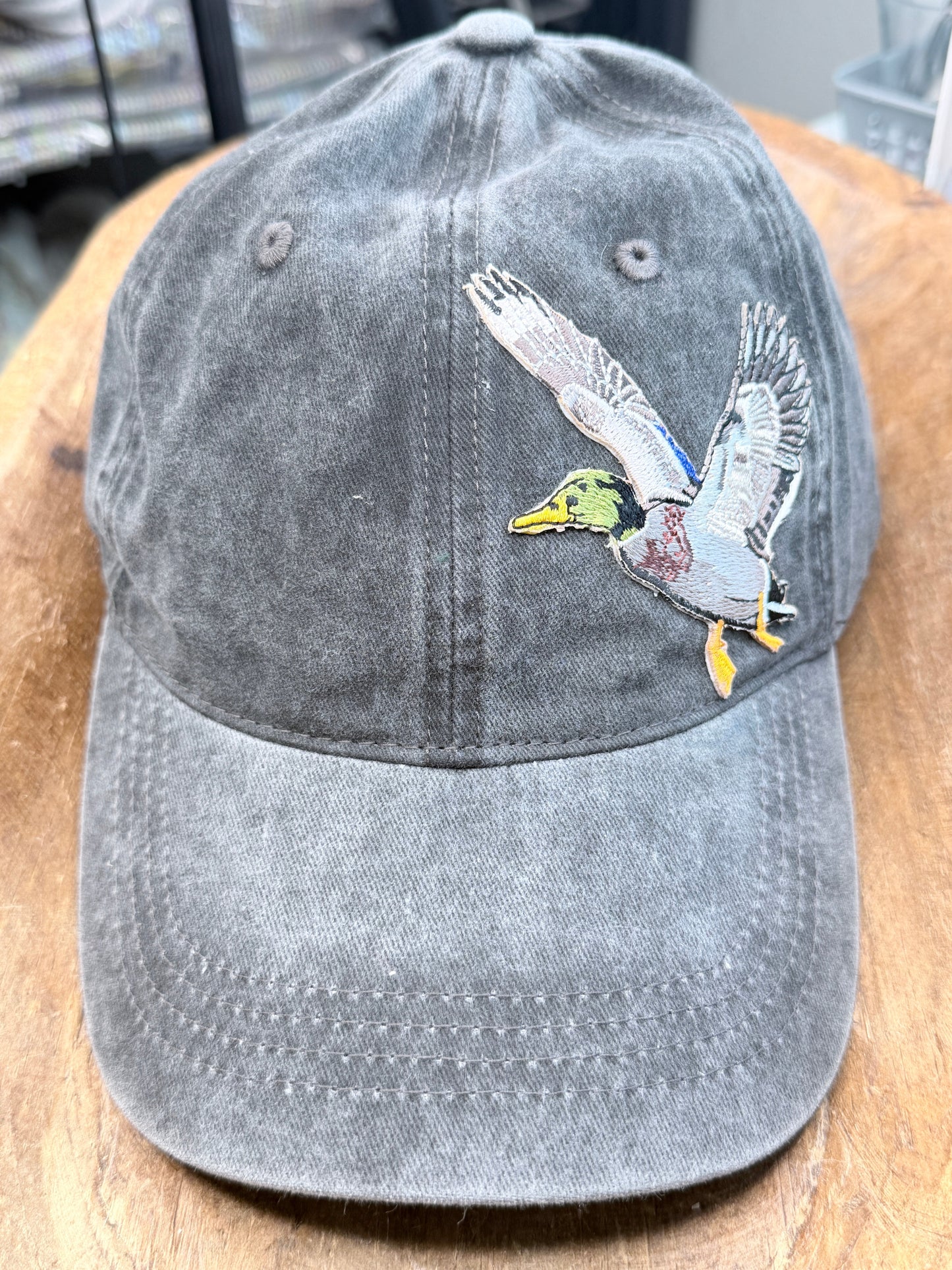 Embroidered Duck Patch Ball Cap/Hat (Black) - ERR ORIGINAL