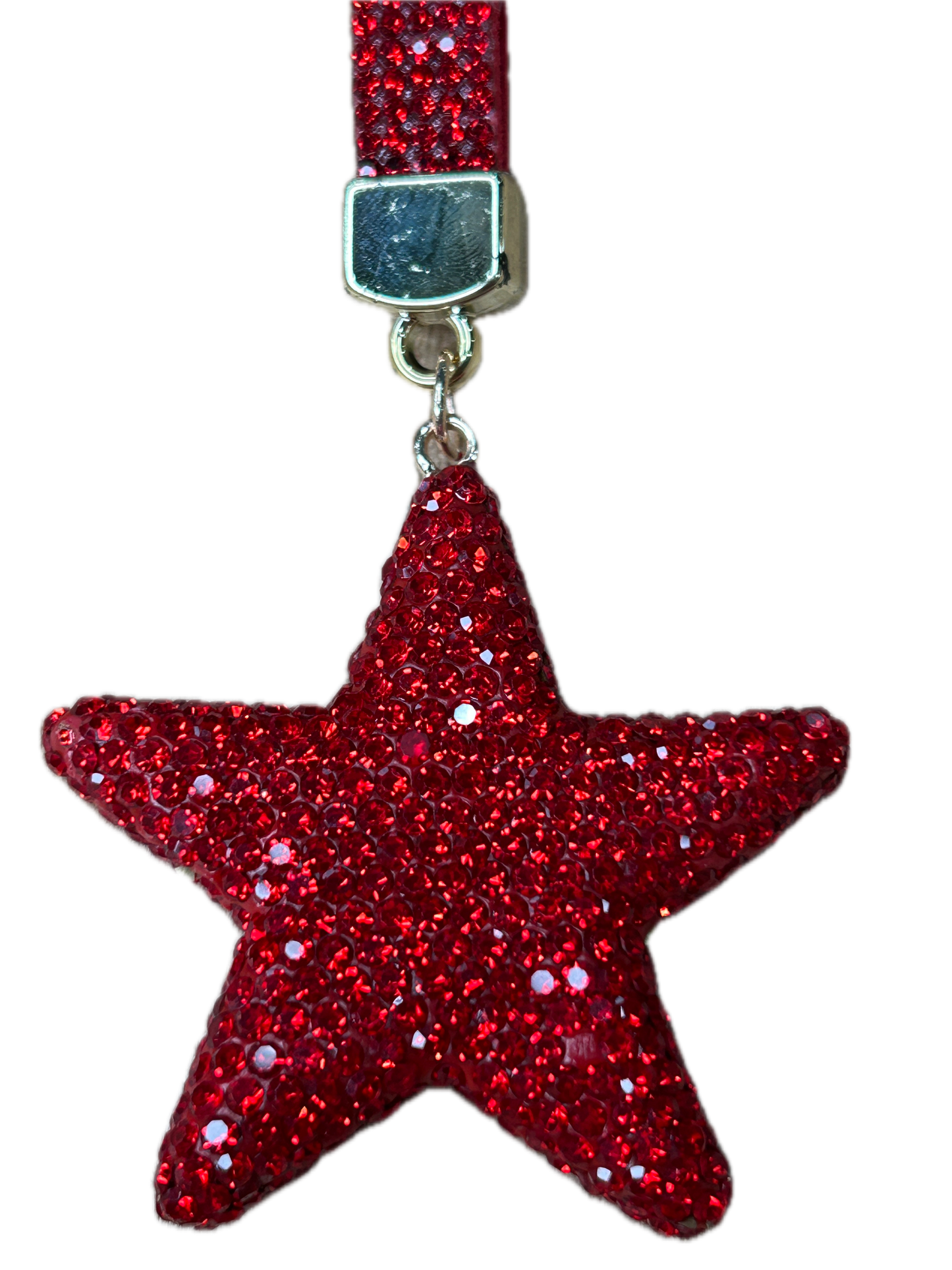 Rhinestone Star Keychain (Red)
