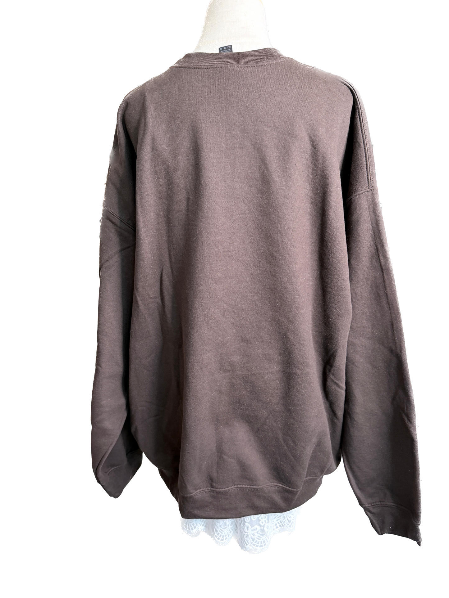 PREORDER Sequin Cheetah Ornament Brown Sweatshirt *Final Sale*