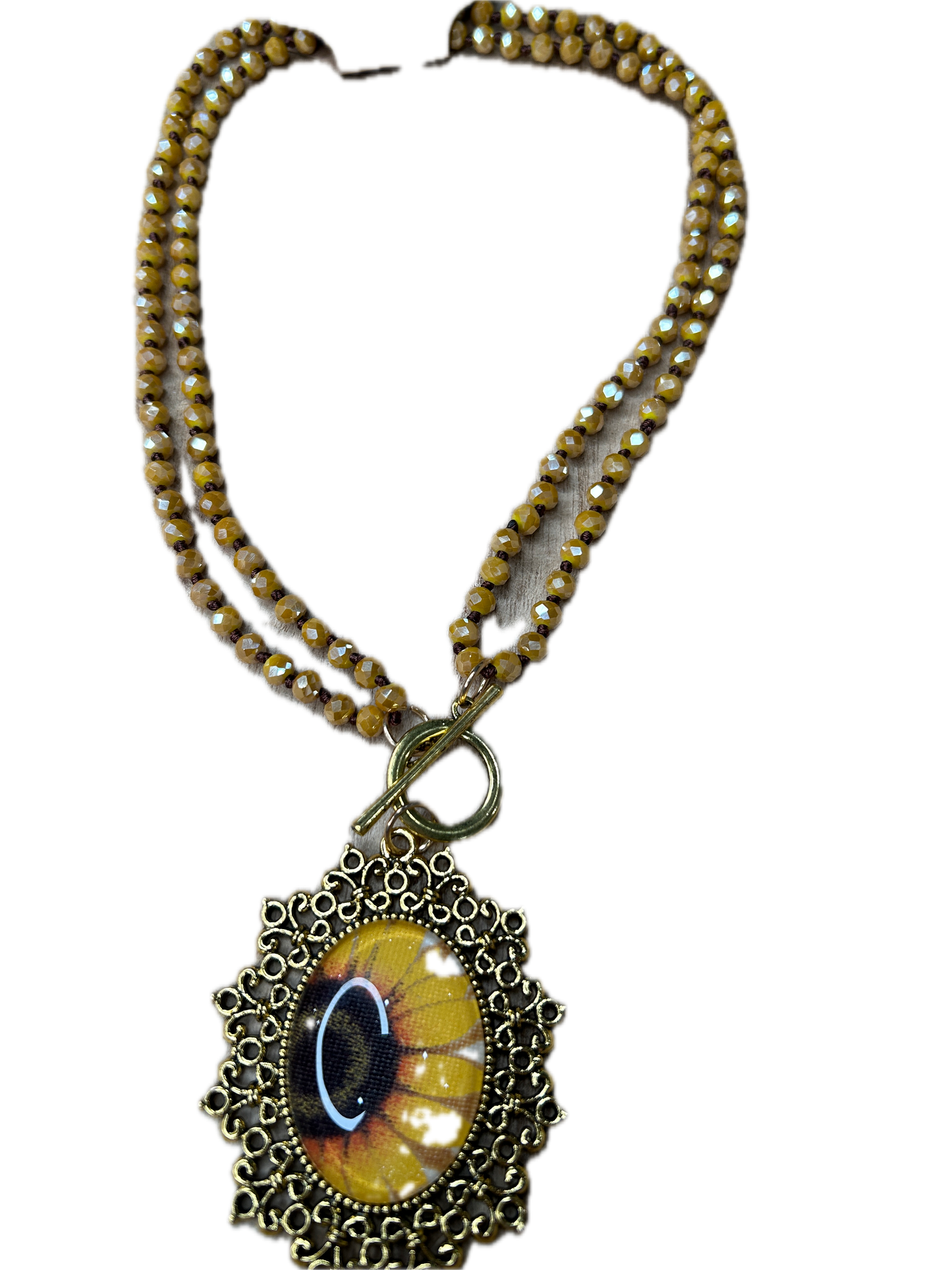 Sandra Ling- Sunflower Necklace