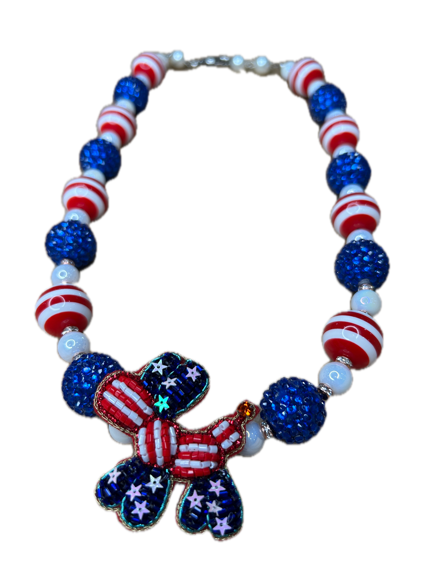 Balloon Dog Necklace (Eclectic Ruby Red Original)