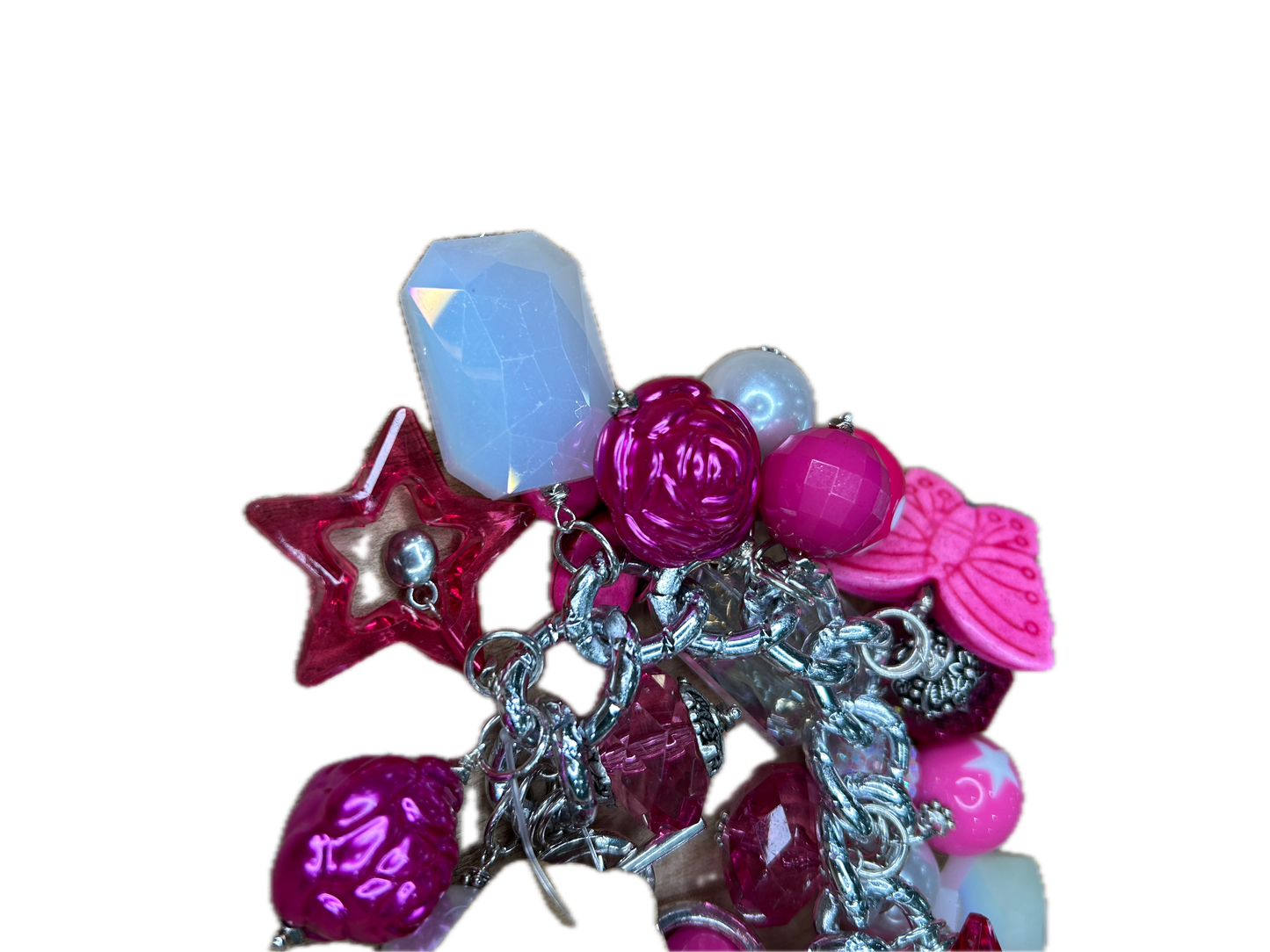 Sandra Ling Designs- Pink Charm Bracelet