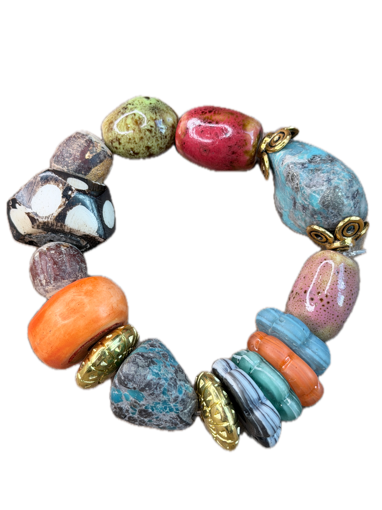 Chunky Colorful Beaded Bracelet- ERR Original