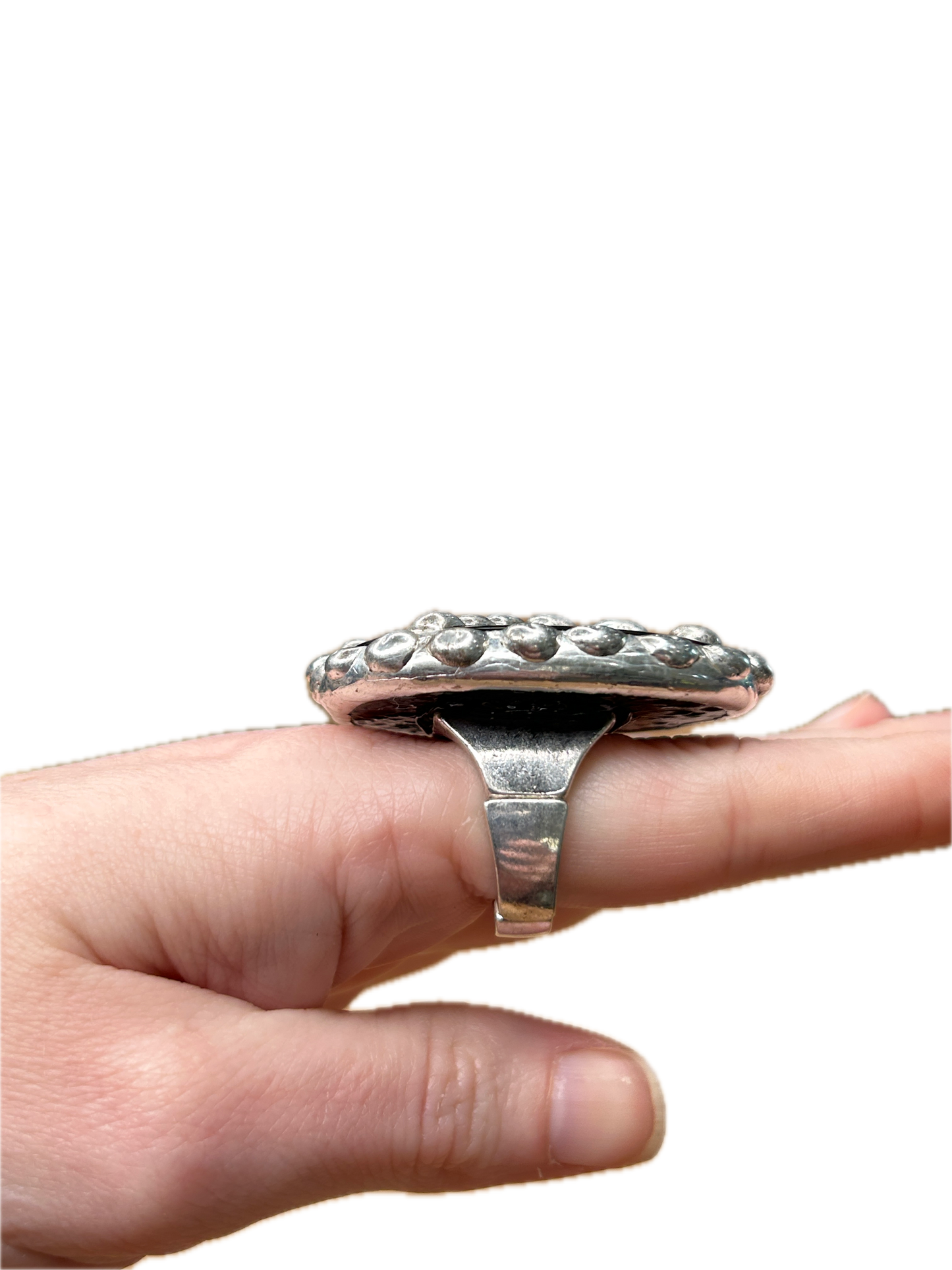 Soldered Onyx Peace Ring