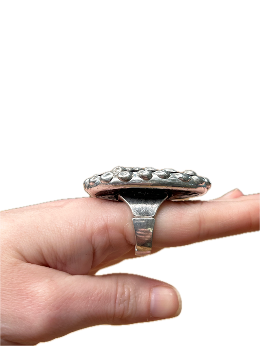 Soldered Onyx Peace Ring