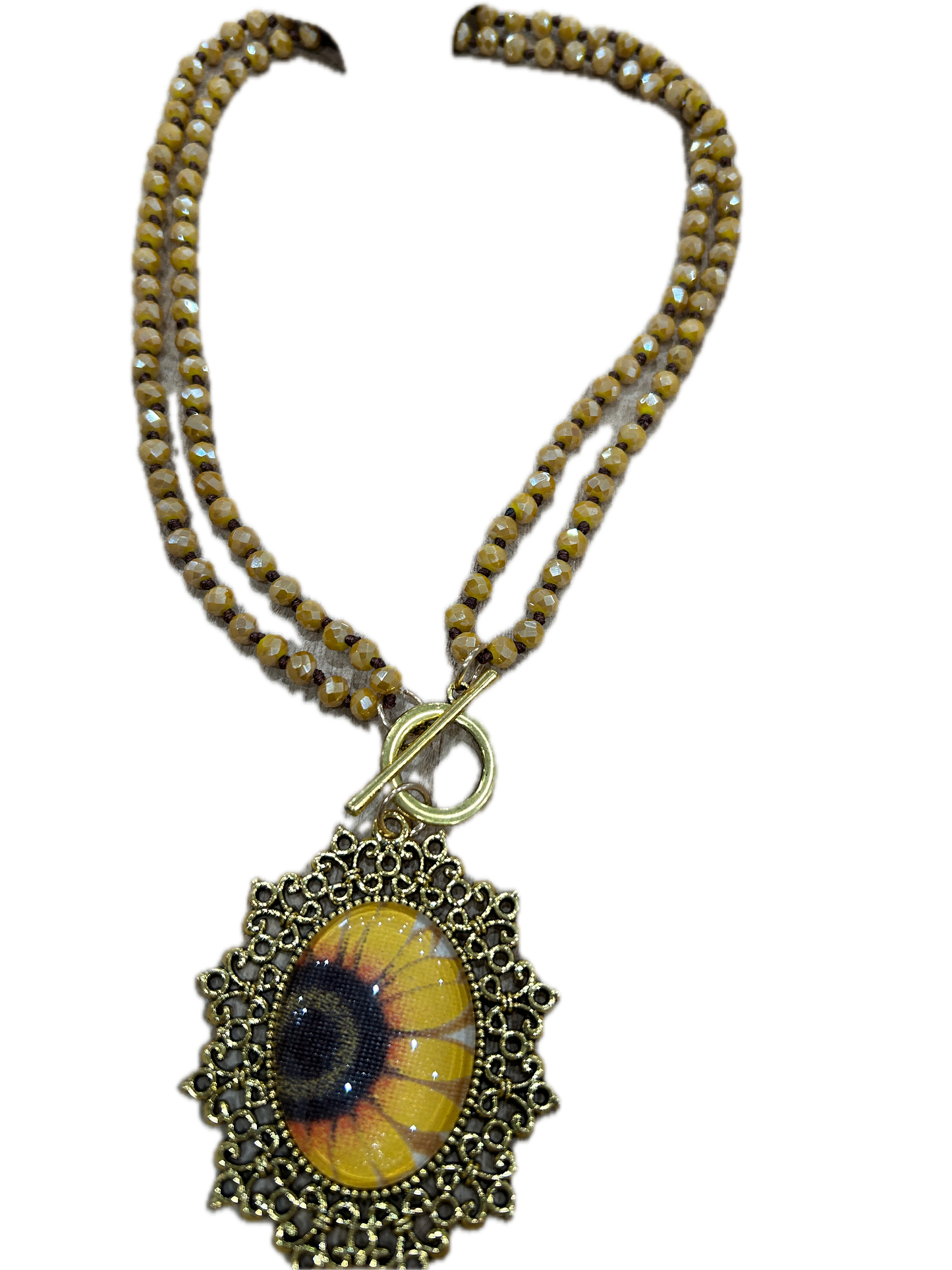 Sandra Ling- Sunflower Necklace