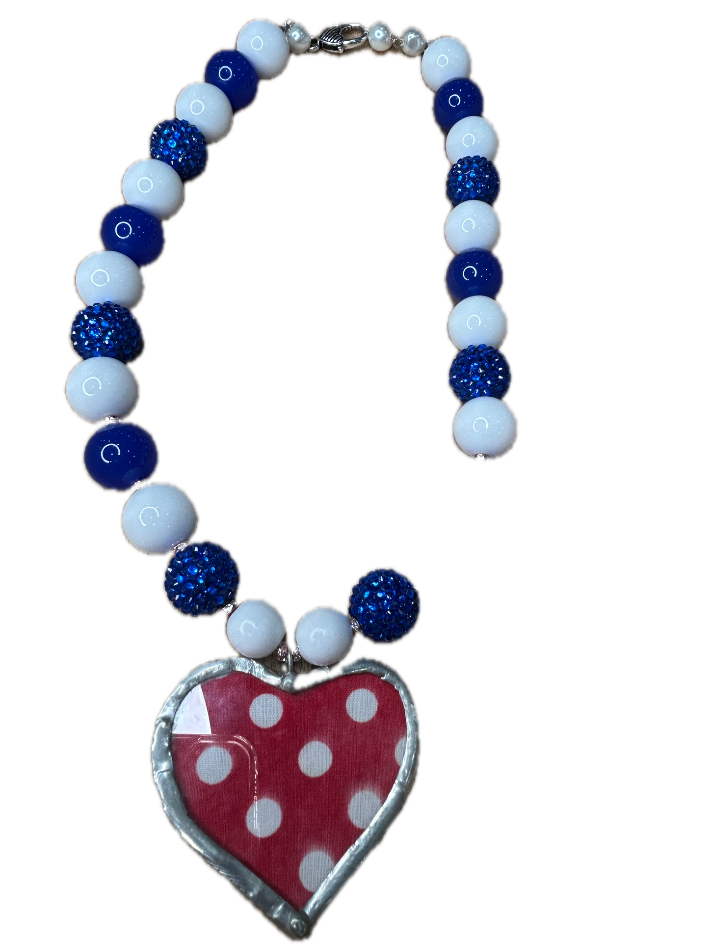 The Heart of the Nation Necklace (Eclectic Ruby Red Original)