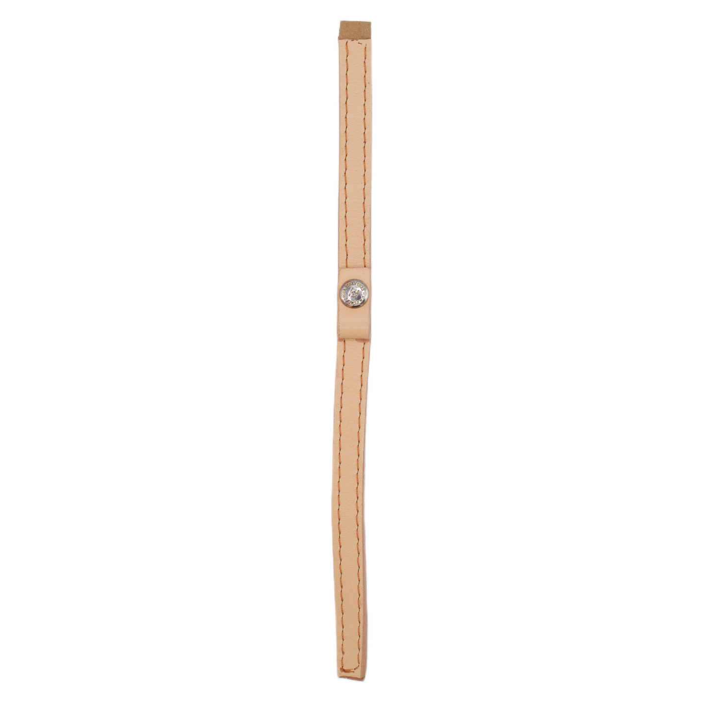 Vachetta Gracie Bracelet with Fendi Stud (All Sizes)