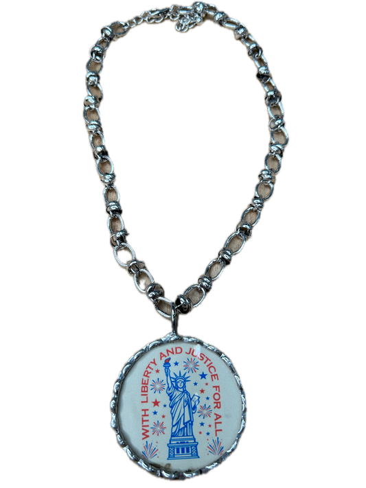 With Liberty and Justice for All Necklace