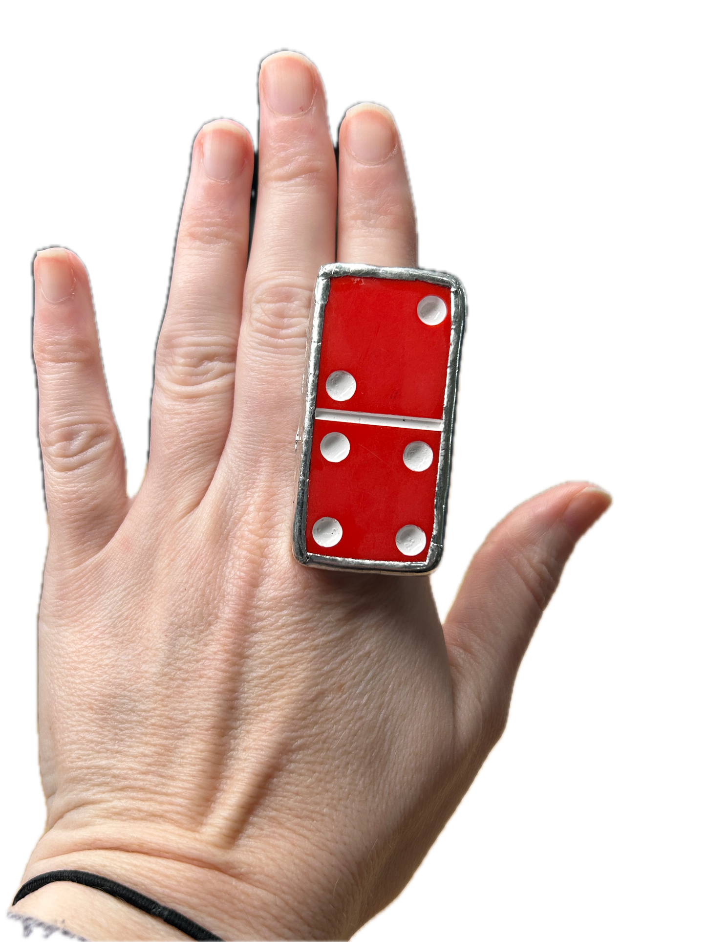 Red Domino Stretch Ring (6)