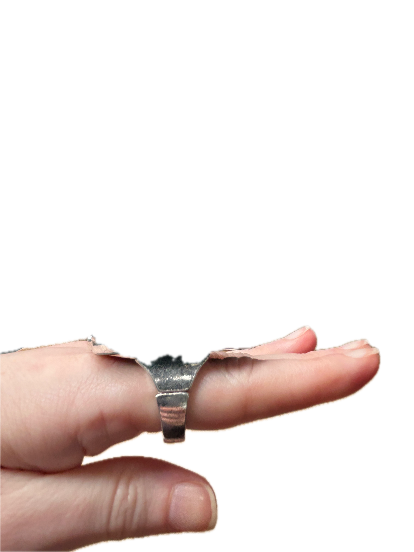 Soldered Mohave Turquoise Peace Ring