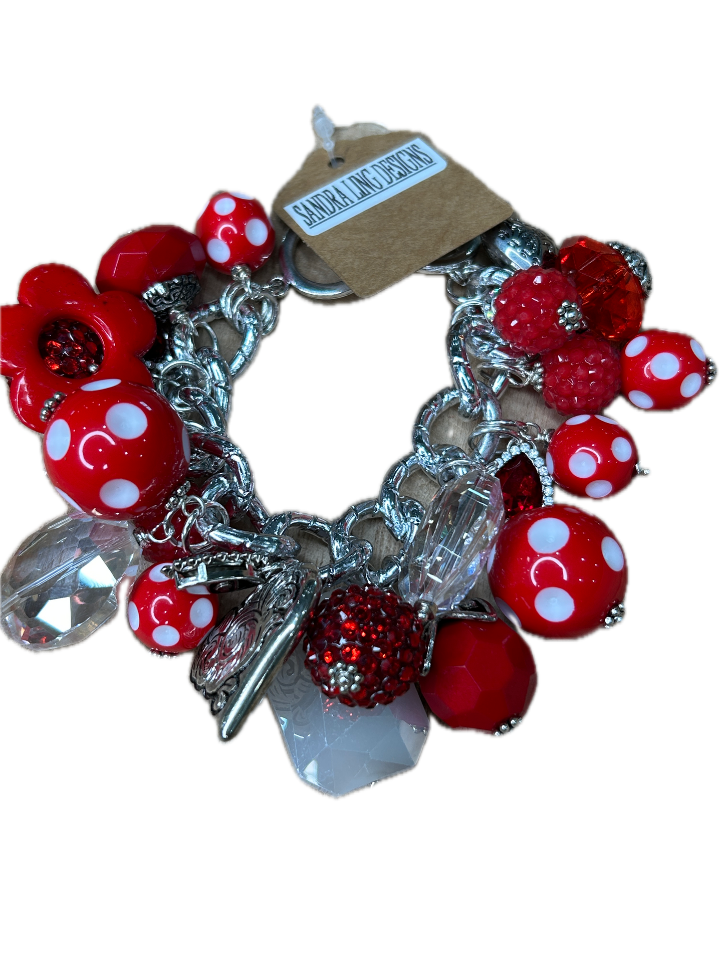 Sandra Ling Designs- Red Charm Bracelet