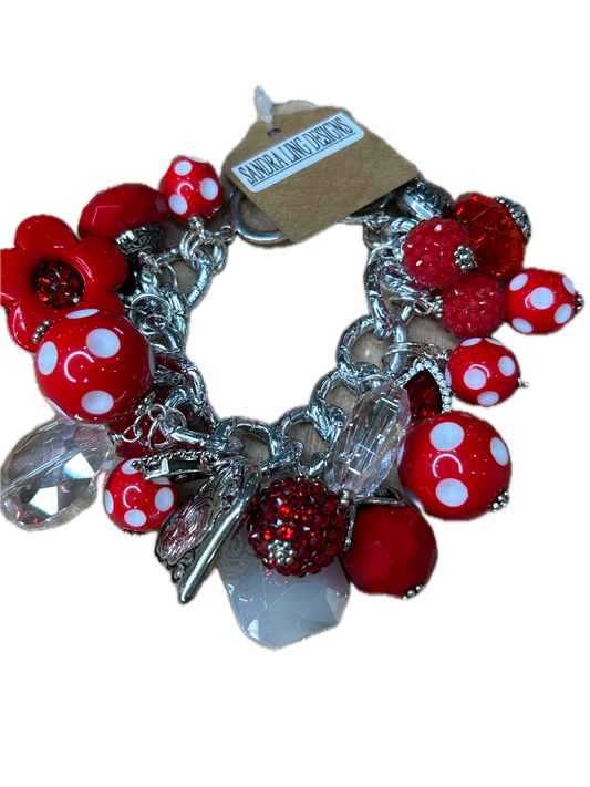 Sandra Ling Designs- Red Charm Bracelet