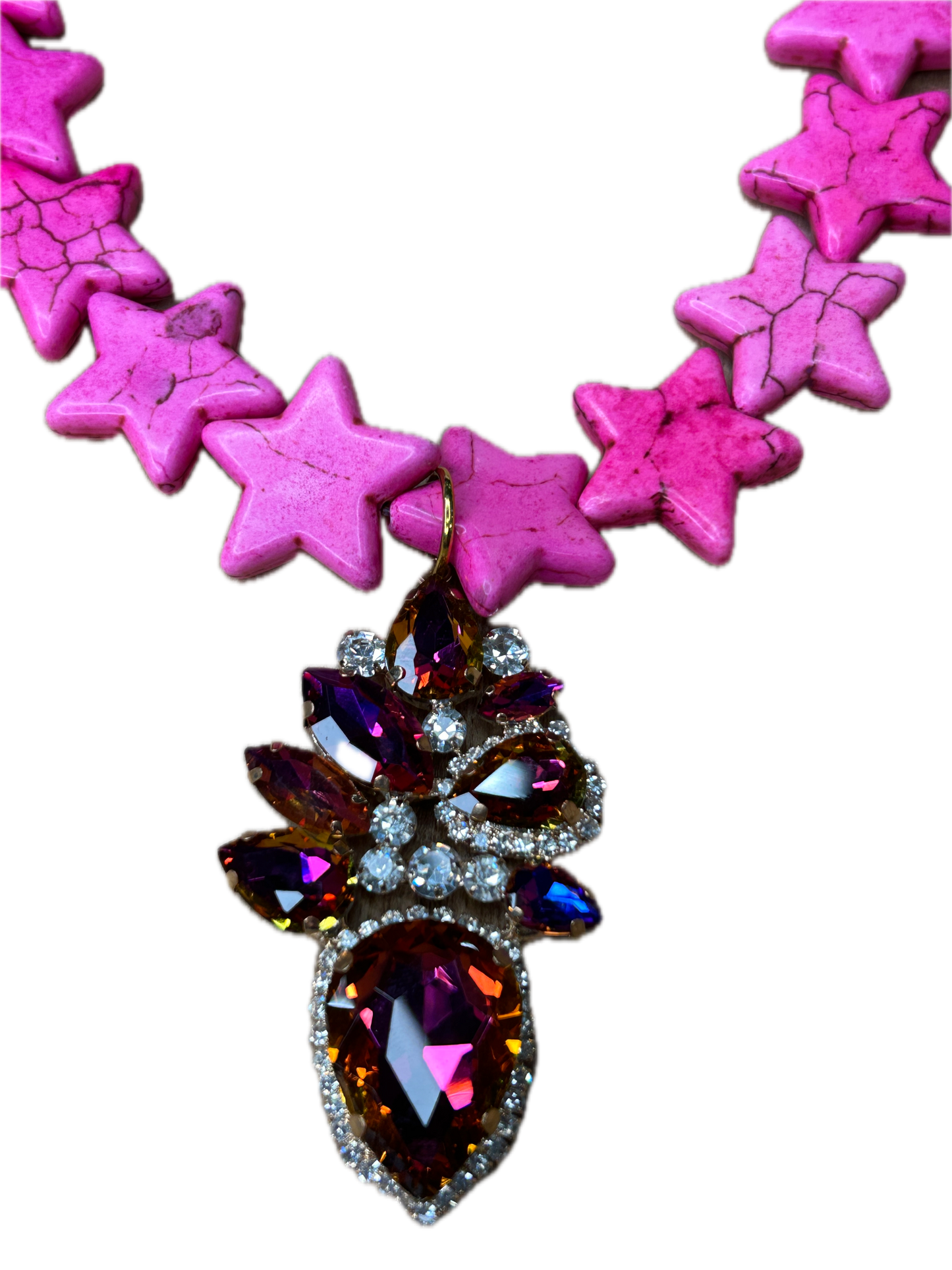 Sandra Ling- Pink Star Necklace