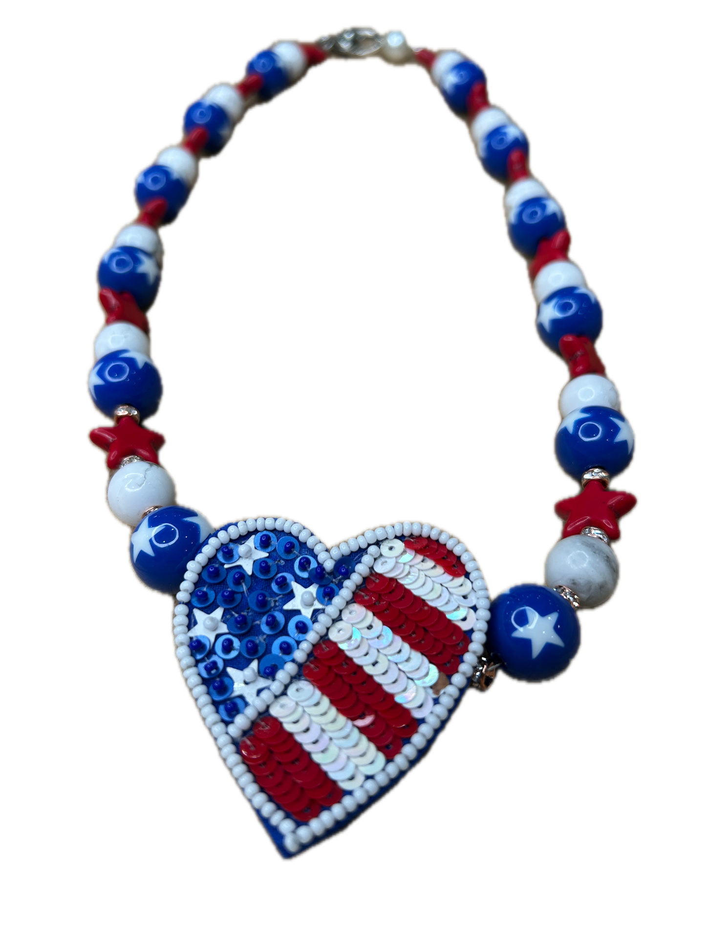 Heart of America Necklace (Eclectic Ruby Red Original)