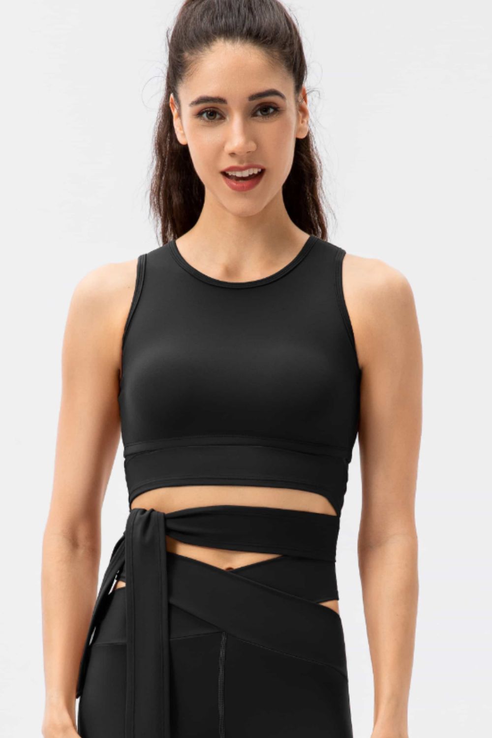 Feel Like Skin Tied Sports Bra