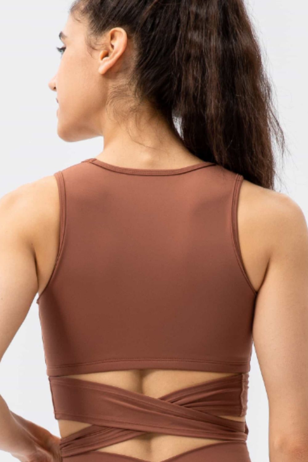 Feel Like Skin Tied Sports Bra