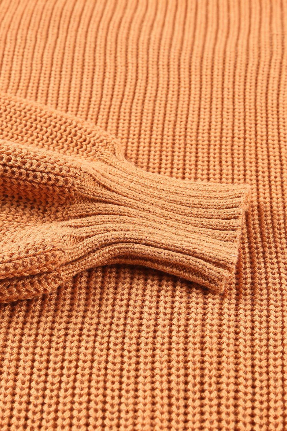 Cold-Shoulder Open Back Sweater