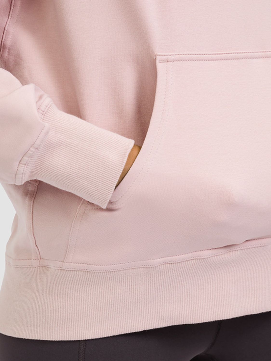 Drop Shoulder Hoodie with Kangaroo Pocket