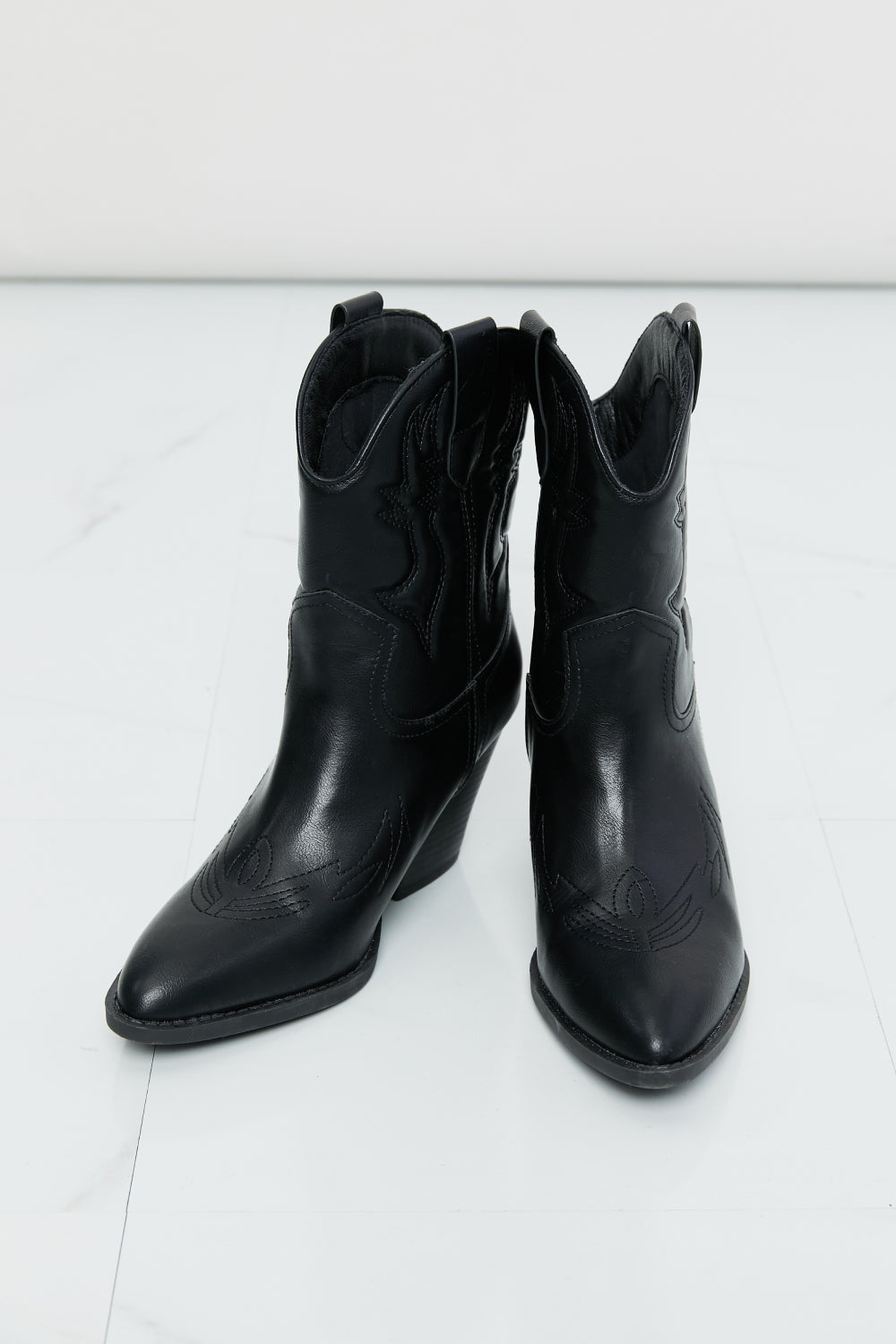 LOT #202 - Forever Link Faux Leather Embroidered Boots
