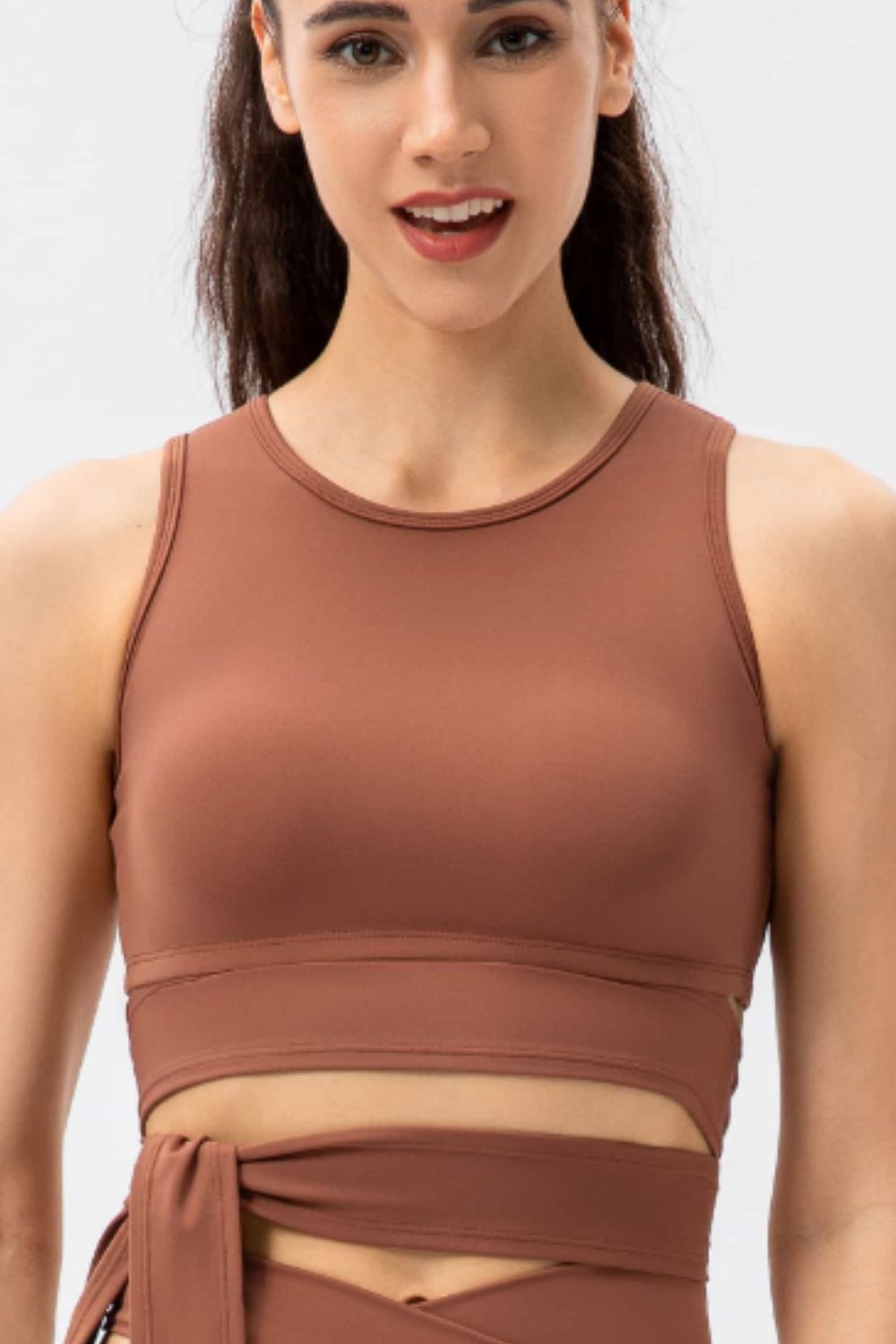 Feel Like Skin Tied Sports Bra