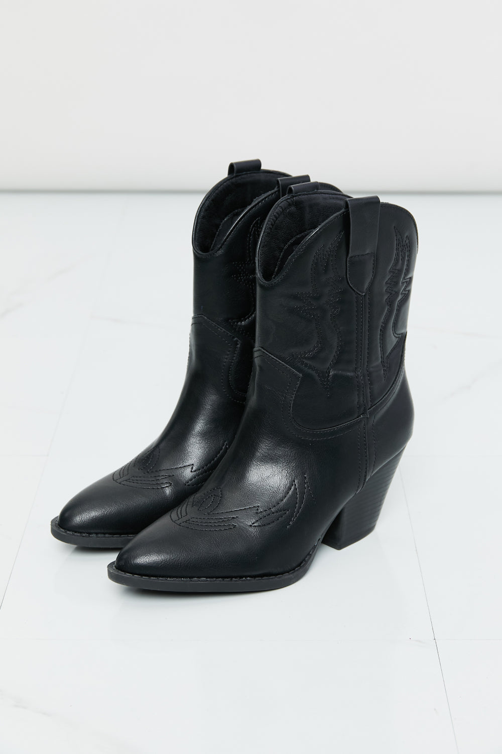 LOT #202 - Forever Link Faux Leather Embroidered Boots