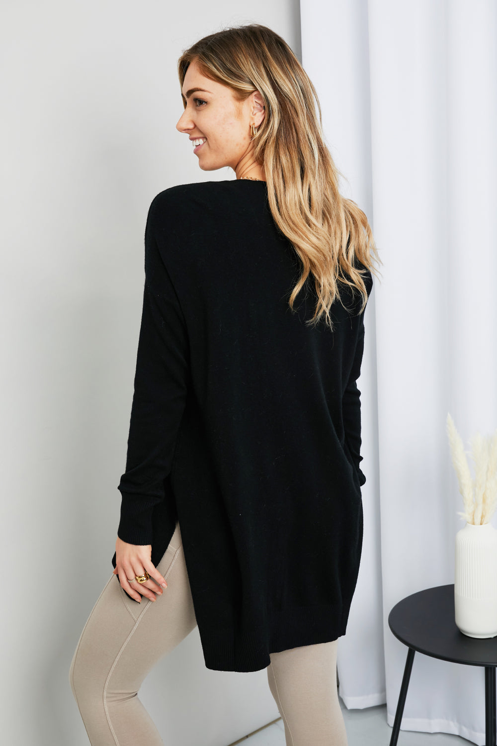 Zenana Sweater Weather Center Seam Tunic Sweater