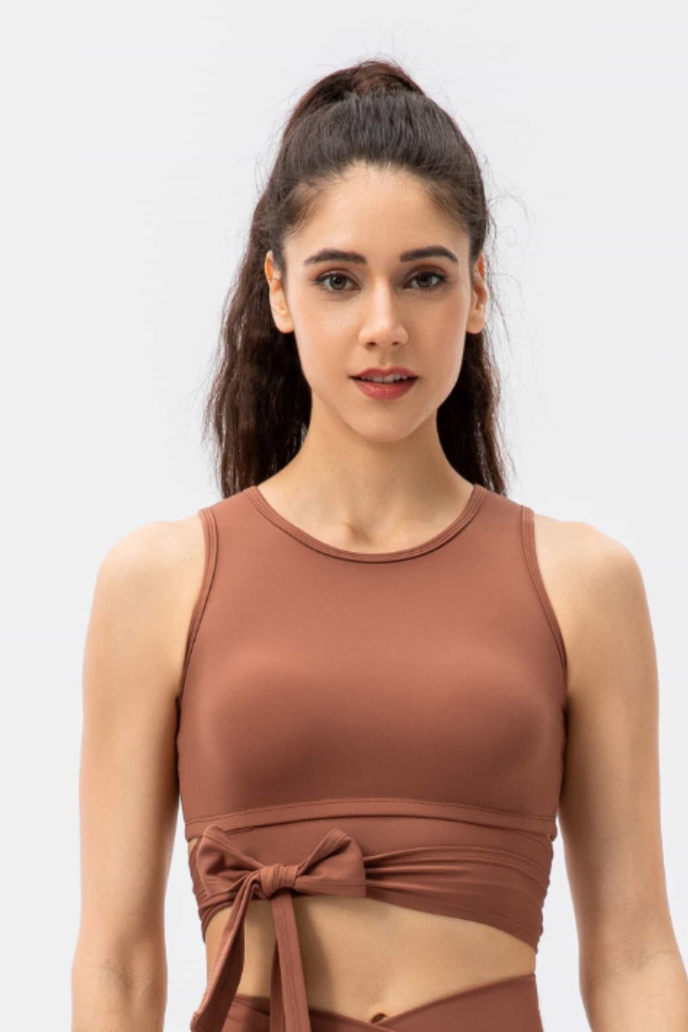 Feel Like Skin Tied Sports Bra
