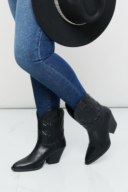 LOT #202 - Forever Link Faux Leather Embroidered Boots